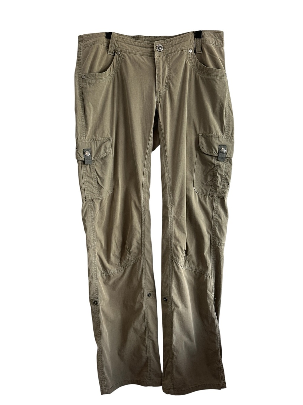 Kuhl Women's Cargo Pants 8 Olive Green Convertible Hiking Outdoor
